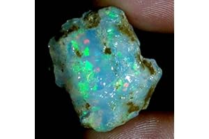 LARA GEMS STONES AND JEWELLERS Lara Gems Stones & Jewellers 24.00 quilates 100% A+ natural etíope Welo ópalo áspero, cristal crudo, piedra natal de octubre, piedra preciosa para hacer joyas, ópalo ultra ignífugo, roca de ópalo,