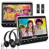 【Region Free Dual DVD Player】Sie können einen gleichen DVD oder zwei verschiedene DVDs sehen, das leicht die Bedürfnisse von Kindern unterschiedlichen Alters erfüllen kann.