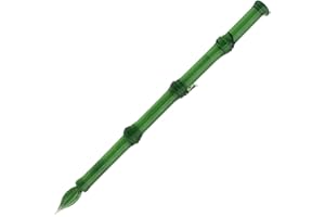 Gullor Dip Penna in vetro, forma di bambù, penna in vetro fatto a mano, pennarello in cristallo, penna regalo, verde