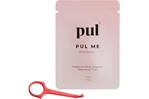 THE PULTOOL PUL Aligner Removal Tool - Pink | Safe & Hygienic Hook for Invisalign & Retainers | Gentle BPA-Free Design for Daily Use | Pack of 1
