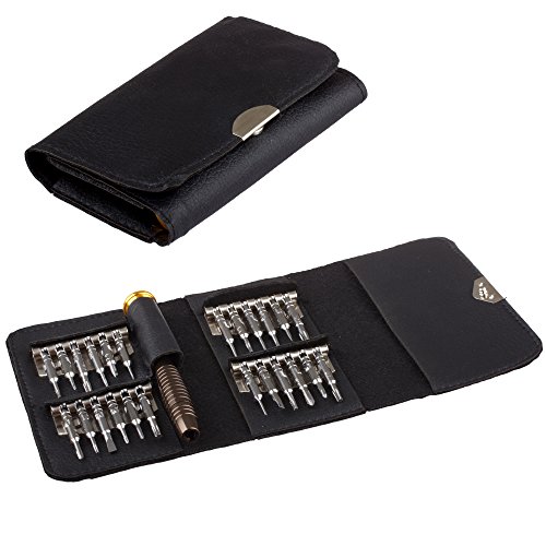 Lilware Universal 25in1 Schraubendreher Brieftasche Set für elektronische Geräte, schwarz - 6