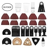 【BLADE SIE UNIVERSAL】-- -- La hoja de sierra oscilante bimetálica corta la madera incrustada en el clavo (clavos de acabado 6D-8D), la fibra de vidrio, los tubos, el PVC y los metales blandos, como el cobre, el enrejado metálico y la hoja de medidor de metal y otros materiales metálicos y no metálicos flexibles.
