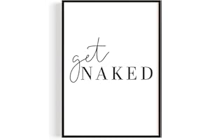 PULSE of HOME Badezimmer Deko Bilder – Hochwertiger Kunstdruck für Deine Wanddeko – Get Naked Design A4 (21 x 29,7 cm) – Made in Germany – Ohne Rahmen