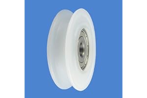 ZSCALE ZAB-S C60/10LL Profil- Kunststoffrolle mit Kugellager für Seil Polyamid Ø29-Ø60 Rollen (C60/10LL)