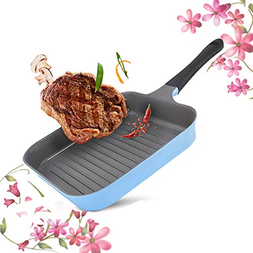 Preisvergleich Produktbild AYOUGALA Bratpfanne antihaftversiegelt,Keramik,Antihaftbe... Pfanne,Quadratische Aluminiumpfanne,Bratpfanne Keramik Antihaft-Pfanne Pfanne Frühstück Pan Gasherd für besondere Verwendung,28cm