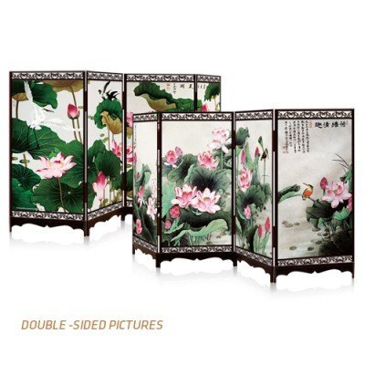 Preisvergleich Produktbild Puzzle 3D Paravent zweiseitig aus Kunststoff 462 Teile - Lotus