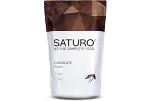Saturo Sostituto del Pasto, Vegano, Cioccolato, Sazietà di Lunga Durata, Alto Contenuto di Proteine Energia e Performance, con 26 Vitamine e Nutrienti, 1,4 kg