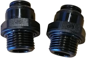 John Guest Male 1/2" BSP to 12mm Push Fit Water Adaptor **(2 Pack)**