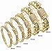 Produktbild Herren Armband Edelstahl Gold Armband Kuba Kette Wasserhahn Schnalle Armband Edelstahl Titan Stahl Verschlüsselung Gold,10mm21cm