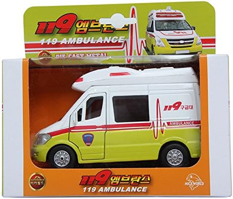 MICA 119 AMBULANCE Diecast Metal Display SOUND