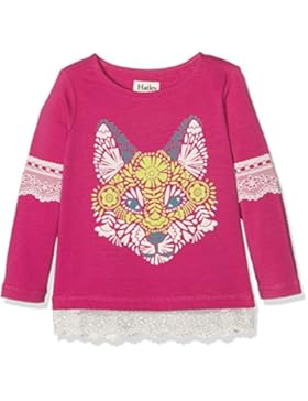 Hatley Mädchen T-Shirt Winter Fox Lace Trim Tee