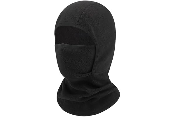 UNNESTAR Balaclava vinter, helansiktsmask för pojkar, flickor, vindtät skidmask för barn, kallt väder, fleecehjälm, foder