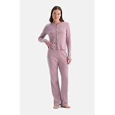 Dagi Kadın Pijama Takımı Pointel Tiş&ouml;rt Pantolon G&uuml;l Kurusu