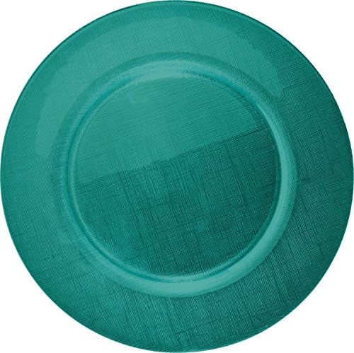 Gepolana pack of 6 under plates teal size Ø 33 cm