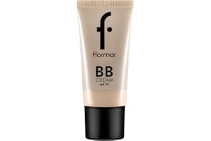 Flormar BB Cream avec SPF 20 pour un éclat naturel | Crème de jour teintée avec soin hydratant | Couvre les imperfections | Pour teint clair à moyen – 2 Fair/Light