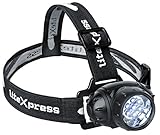 LiteXpress Liberty 102 schwarz, Kopflampe/Stirnlampe, 7 LEDs...