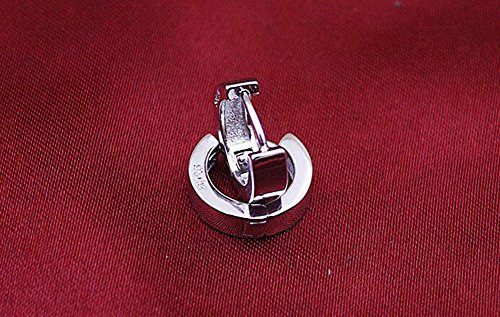 Hosaire Ohrringe Mode Ring Form Edelstahl Ohrring für Geburtstag Valentinstag Geschenk Ohrhänger - 3