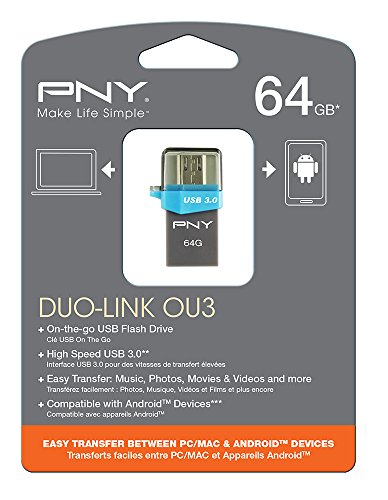 PNY Chiavetta USB OTG Duo-Link OU3, 64 GB