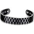 Young & Forever Bio Magnetic Latest Therapy Healthy Open Black Copper Silver Magnetic Therapy Magnetic Bracelet Magnets Magnetite Bracelets Men Health Care Jewelry