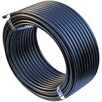 EXCOLO PE-HD Rohr Wasserrohr Wasser Leitung Kunststoffrohr Bewässerung Wasser Rohre schwarz (20mm x 25Meter)