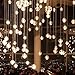 Produktbild Moderne Kronleuchter Deckenleuchten Anhänger G410 * 21 cm Linie Borg Kronleuchter Aurora 1,5Mm Led Das Restaurant Zeitgenössische Glas Lampe 1 Stück 3C Ce FCC Rohs für Wohnzimmer Schlafzimmer, Kejin