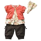 EFE 3Pcs Baby Girls Infant Summer Outfits Top Shorts Pants Headband Clothing Sets 0-24 Months