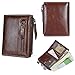 Produktbild Pinkfishs Men es Vintage Genuine Leder Brown Short Wallet Card Holder Coin Pocket Purse -