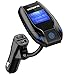 Price comparison product image FM Transmitter, [Update Version] VicTsing Bluetooth Car Radio Transmitter, Hands-free Car Kits, Wireless Radio Audio Adapter, MP3 Player Radio Adapter with 3 USB Ports, 1.44 Inches Screen Supports Display Phone Number and Song Name, Supports Aux Input, TF Card and U-disk Memory up to 32G