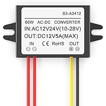 Convertisseur DC 24V Vers 12V 3A - Abaisseur De Tension 36W Max Avec Fusible, Pour Voiture, Camion, Moto, Bateau