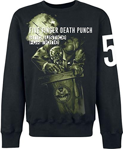 Five Finger Death Punch and Justice for None Sweatshirt Black L