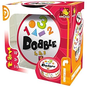 Zygomatic | Dobble Formas y Números | Juego de Cartas Infantil de Acción y Reflejos | A Partir de 3 Años | De 2 a 8 Jugadores | 15 Minutos por Partida | Español y Portugués