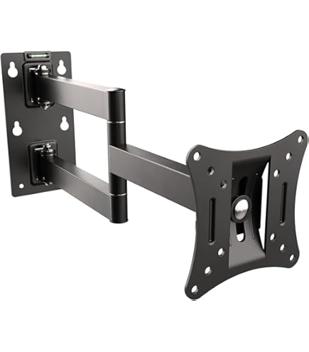 RICOO TV muurbeugel TV draaibaar kantelbaar voor 30-55 inch, universele tv-beugel S5144, tv-beugel voor muur, muurbeugel TV 55 inch, tot 50 kg met max. VESA 400x400 mm
