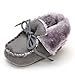 Koly® Baby Girls Warm Cute Soft Sole Crib Outdoor Button Flats Cotton Booties