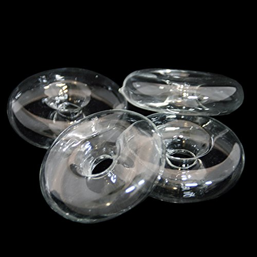 3 x Blütenring aus Klarglas für frische Blütenköpfe. Abstandhalter für frische Blumen.Maße Ø 7,5cm von Glaskönig