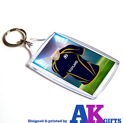 Preisvergleich Produktbild Schottland-Rugby-Shirt – doppelseitig Schlüsselanhänger