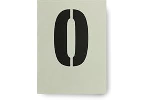 Dovetails Vintage Big Number 0 Stencil 120 mm tall Large number zero stencil