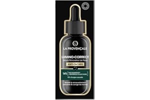 La Provençale Lumino-Correct - Sérum Rénovateur de Peau - Anti-taches & Éclat - Biophénols d'Olive noire & Niacinamide - Toutes carnations - Efficacité Prouvée - 30 ml