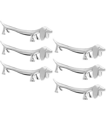 Doumneou Lot de 6 repose-baguettes pour chien Teckel Fourchette Support cuillère Outil