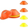 XIHIRCD 20pcs Soccer Cones for Training, Flexible Agility Small Cones Sports Mini Training Cones Field Markers Cone for Sports Basketball Football Practice Equipment Skating Kids