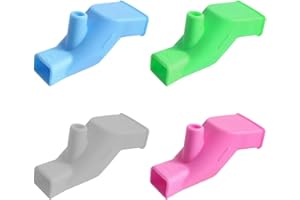LQIOACU 4 Stück Wasserhahn Verlängerung Silikon - Kinder Wasserhahn Aufsatz für Badezimmer, Küche, Händewaschen und Gesicht