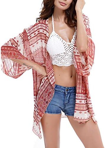 Gankarii Beach Cover Up Womens Loose Beachwear Swimwear Bikini Cover-up Beach Dress For Beach, Seaside Swimming Pool Vacation (One Size)