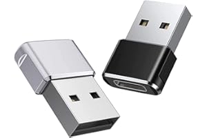 iJiZuo USB C Buchse auf USB Stecker Adapter 2 Stück, Typ C auf A Ladekabel Adapter für iPhone 15 14 13 Pro Max, Samsung Galaxy S23 S22 S21 A54 Plus Ultra FE