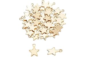 UNICRAFTALE pendentifs en forme de coquille d'or 304 charmes en acier inoxydable 0.8mm petit trou pendentif métal matériel breloque pour bracelet à faire soi-même collier fabrication de bijoux