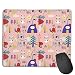 Produktbild Tortoise and The Hare Pink Computers Thick Keyboard Non-Slip Rubber Base Mouse pad Mat 7 X 8.6 inch