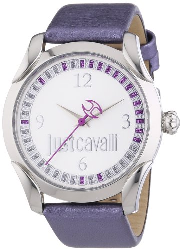 Just Cavalli – r7251593504 – Ladies Watch – Analogue Quartz – Purple Leather Bracelet