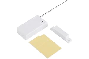 Pilipane Sensori Interruttore Magnetico, Sensore Porta Finestra ABS, 433 MHz Wireless Door Window Entry Sensore, Interruttore Magnetico Sistema Allarme Sicurezza Domestica