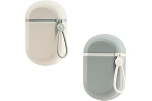 YoHyien 2 Sztuki Mydelniczka Podróżna, Wodoodporne Pudełko na Mydło, Szczelna Mydelniczka z Ociekaczem, Przenośny Podróżny Uchwyt na Mydło do Łazienki, Siłowni, Kempingu i Szkoły (Biały + Zielony)