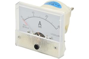 ZYWUOY Current Meter D8 0-30A DC Analog Ammeter Panel Circuit No Need Shunt 30A AMP