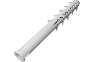 AERZETIX - C57497 - Lot de 10 Chevilles universellesà ailettes à frapper Ø16x180 mm à collerette - en plastique/nylon - maçonnerie fixation en béton brique pierre parpaing