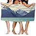 Produktbild ERCGY Funny Bath Towel Nature Northern Norway Mountains and Atlantic Coastline Picture Print Bedroom Living Girls Boys Soft Absorbent Beach Towel Pool Towel 30x50